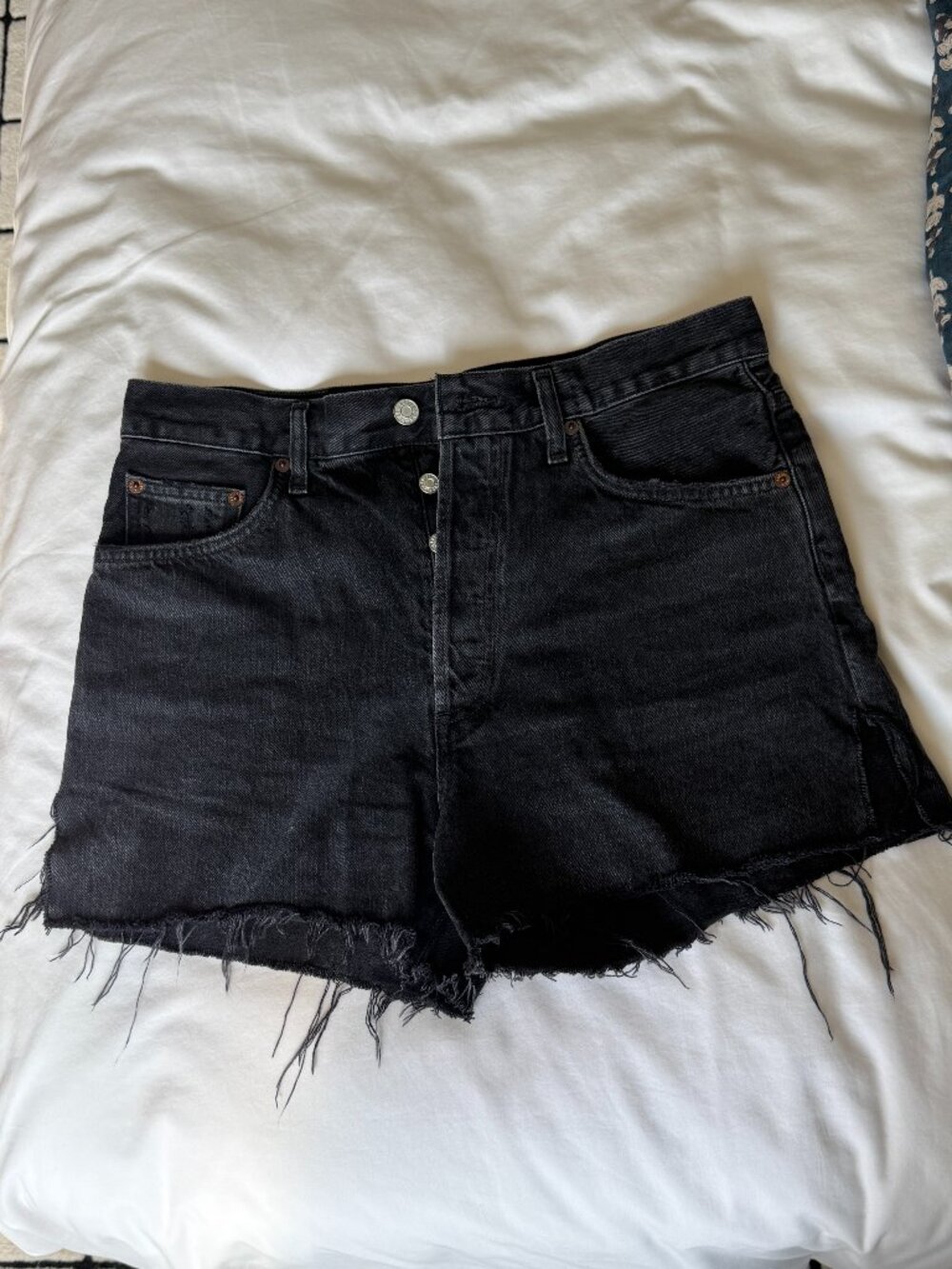 AGOLDE Black Denim DEE Shorts Size 29